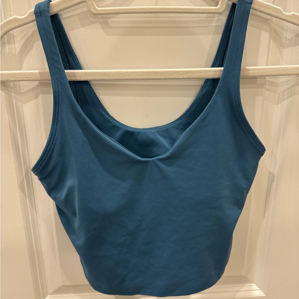 Lululemon align tank
Size 4 
Deep blue color